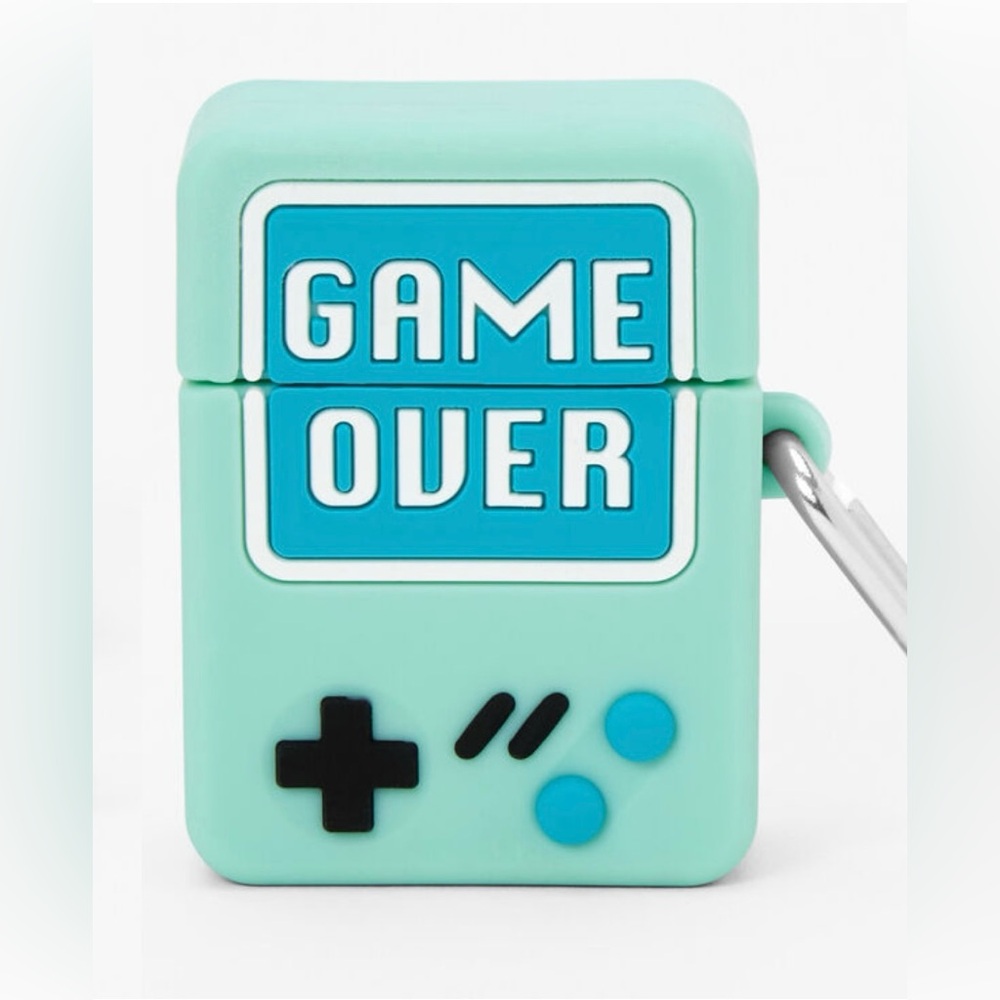 Blue Game Over Silicone Earbud Case Cover Compatible With‎ Apple AirPods NEW